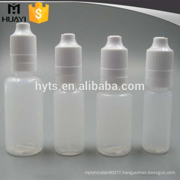 plastic pe 10ml childproof dropper bottle